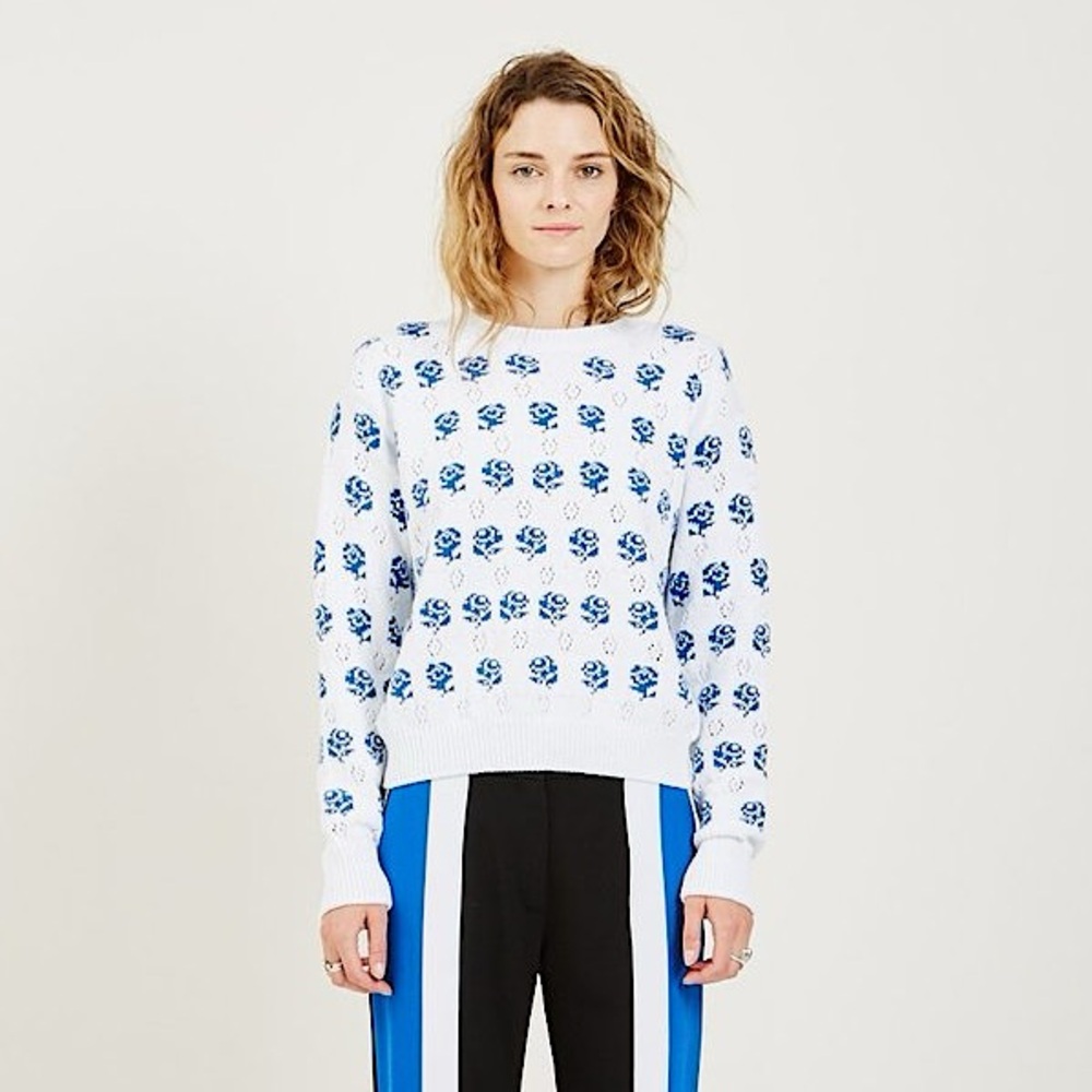 KENZO | ROSE JACQUARD LACE HOLE JUMPER